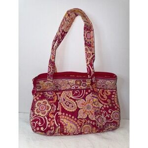 RETIRED 2009 Vera Bradley Raspberry Fizz Vera Tote Women's Purse